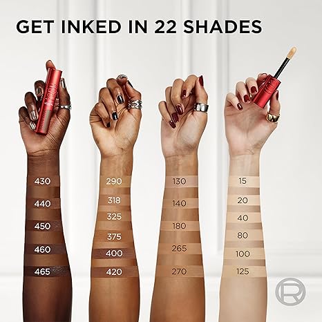 L'Oreal Paris Infallible Skin Ink 2-in-1 Foundation Concealer Hybrid Face Makeup, up to 48HR Transfer-Resistant with Medium Coverage, 270 Medium Warm