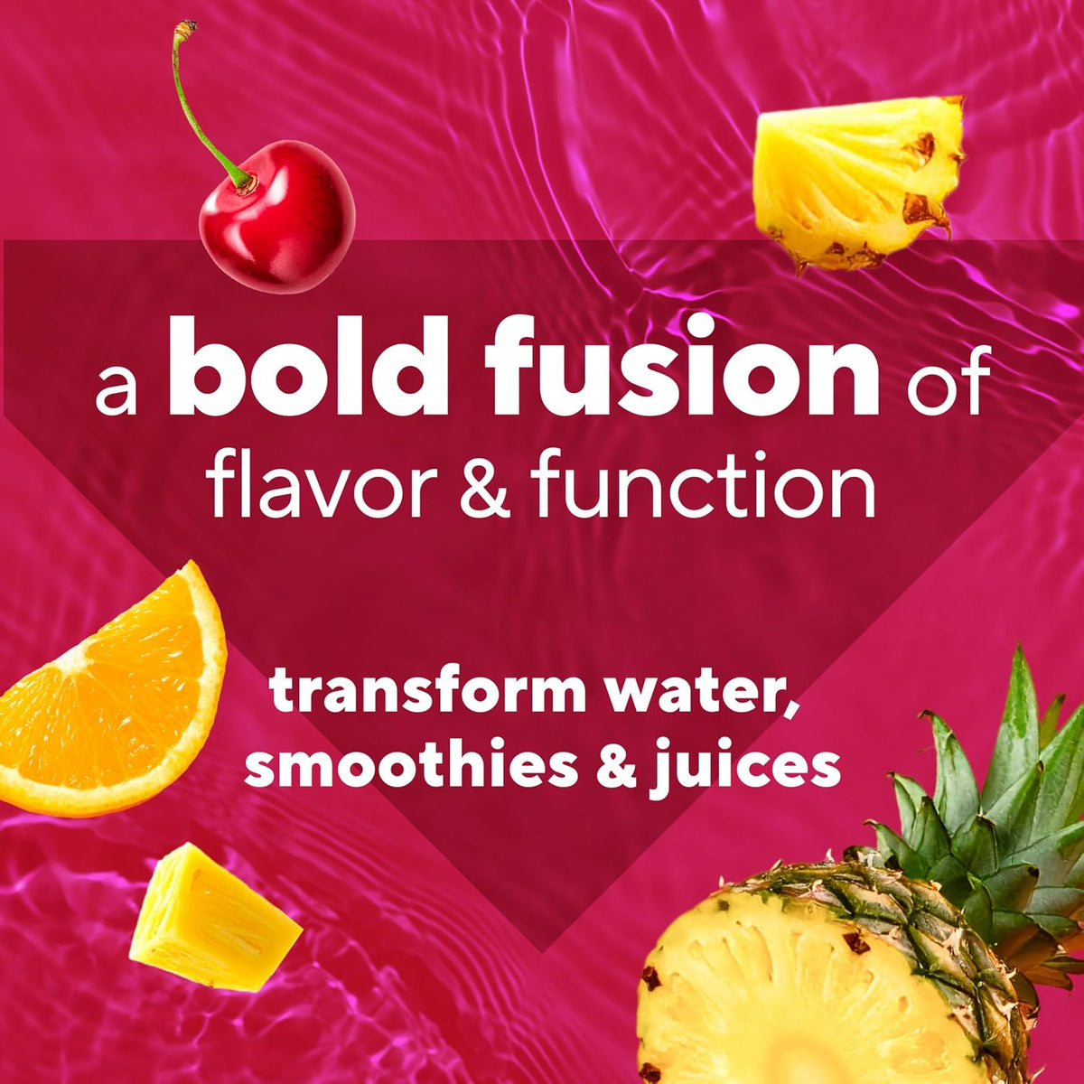 Vitafusion Hydraboost Drink Powder Packets, Electrolytes Support Daily Hydration, Vitamins Support Cellular Energy & Immune Health, Prebiotic Fiber Supports Gut Health, Fruit Burst, 15 Sticks
