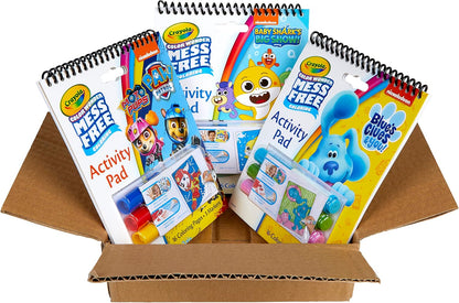 Crayola Nickelodeon Color Wonder Activity Pad Bundle (3pk), Mess Free Coloring Set for Toddlers & Kids, Blue’s Clues, Paw Patrol & Baby Shark, Gift for Kids, 3+