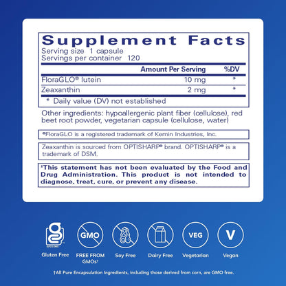 Pure Encapsulations Lutein/Zeaxanthin, 120 Capsules