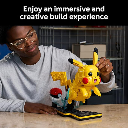 LEGO Pokémon Pikachu and Poké Ball - Collectible Building Sets for Adults, Ages 18+ - Pokémon Figure for Display - Desk, Shelf or Office Decor - Gift for Men & Women - 72152
