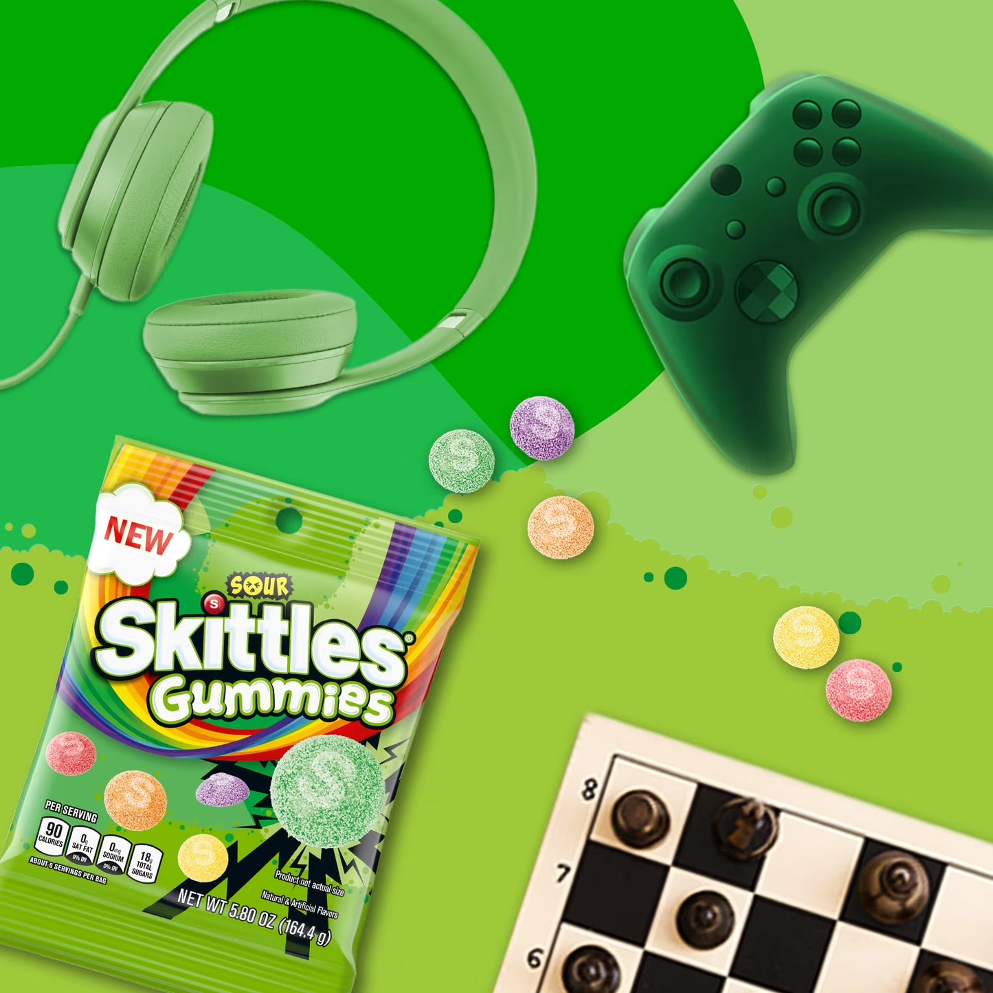 Skittles Sour Gummies, Sour Gummy Candy - 5.8 oz Bag