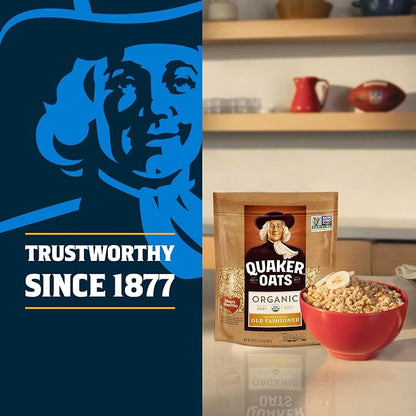 Quaker Steel Cut Oats, USDA Organic, Non GMO Project Verified, 20oz Resealable Bags (Pack of 4)