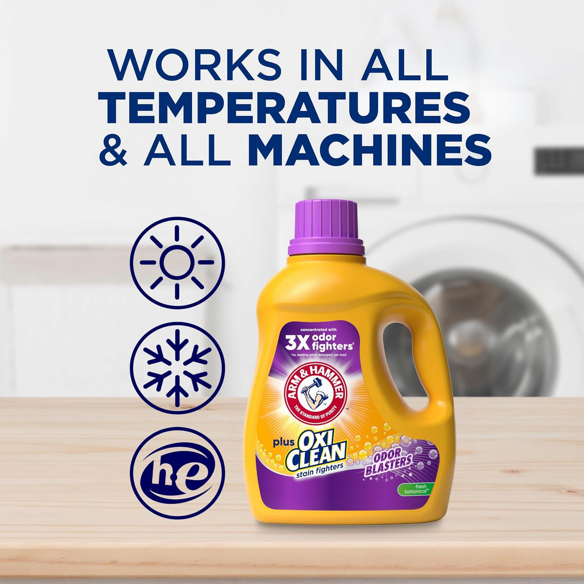 ARM & HAMMER Plus OxiClean with Odor Blasters Liquid Laundry Detergent