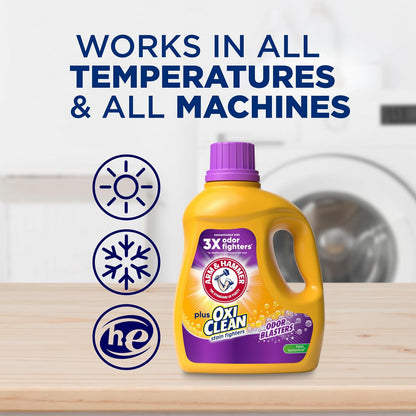 ARM & HAMMER Plus OxiClean with Odor Blasters Liquid Laundry Detergent