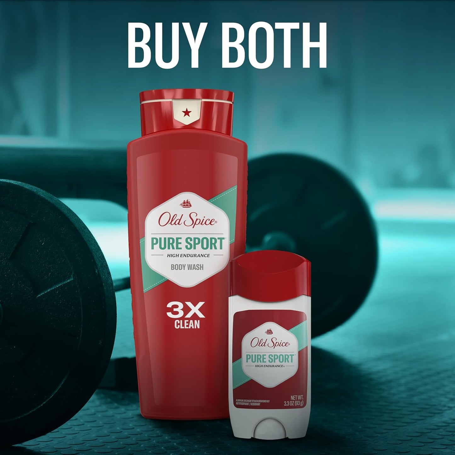 Old Spice Refreshing Body Wash for Men, High Endurance, 3X Defense, 24/7 Shower Fresh with Long Lasting Scent, Pure Sport Scent, 24 oz (Pack of 2)