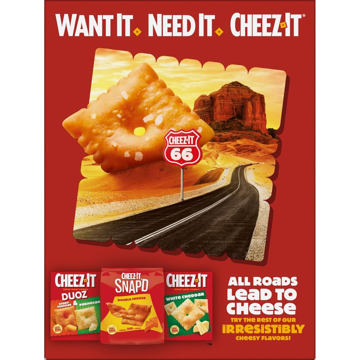 Cheez-It Grooves Crunchy Cheese Crackers, Snack Crackers, Lunch Snacks, Family Size, Sharp White Cheddar, 17oz Box (1 Box)