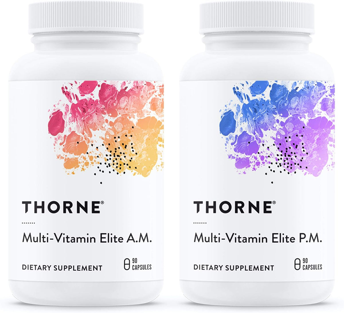 THORNE - Day & Night Wellness Bundle - Multi-Vitamin Elite + Advanced DHA - 30 Servings