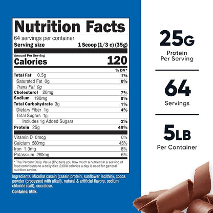 Nutricost Casein Protein Powder 5lb (Chocolate)