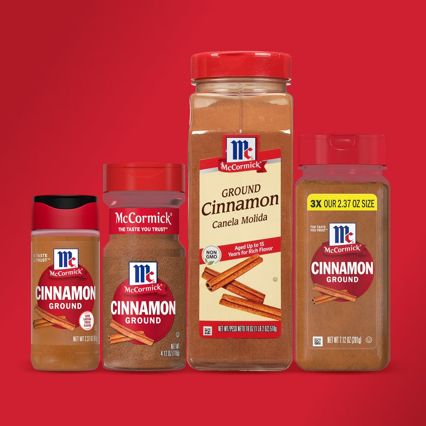 McCormick Kosher Ground Cinnamon, 2.37 oz Bottle