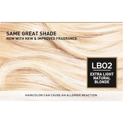 L'Oreal Paris Superior Preference Fade-Defying + Shine Permanent Hair Color, LB02 Extra Light Natural Blonde, Pack of 1, Hair Dye