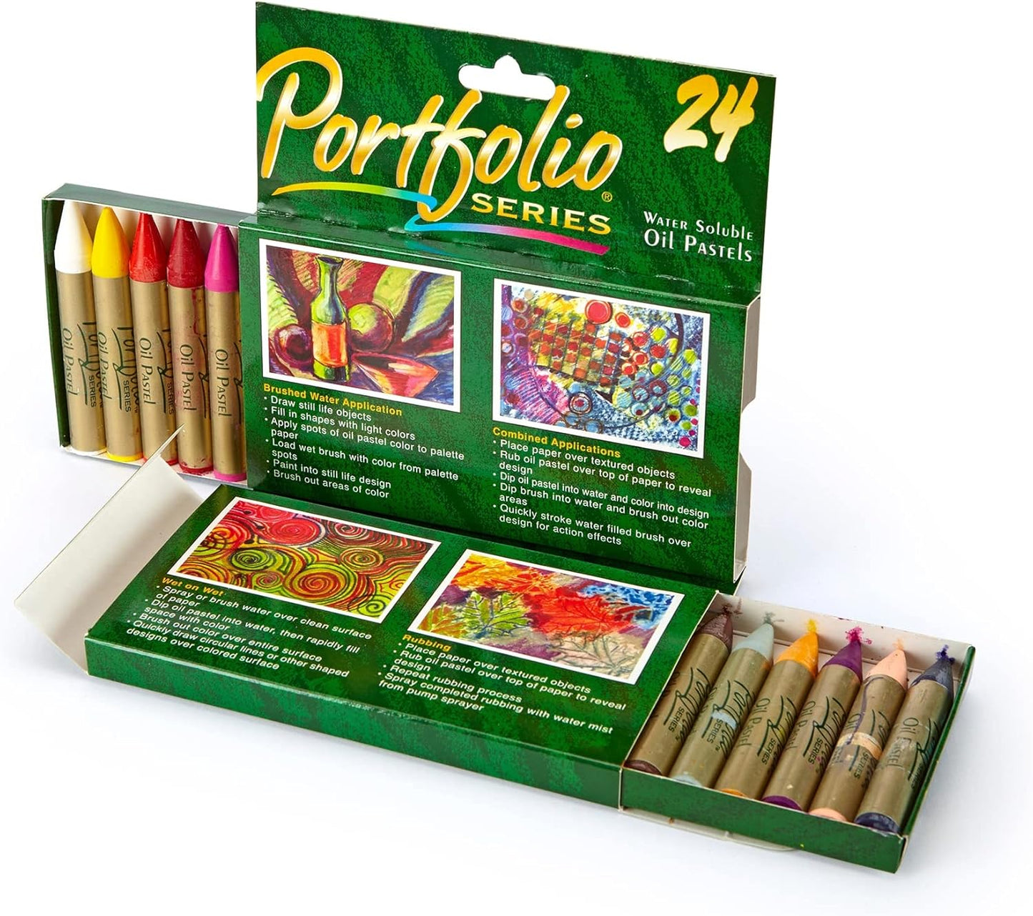 Crayola Portfolio Series Oil Pastels, Water Soluble, 24 Count, Colors May Vary