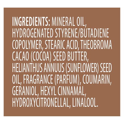 Vaseline Intensive Care Cocoa Radiant for Glowing Skin Body Gel Oil Made with Pure Cocoa Butter + Replenishing Oils 6.8 fl oz