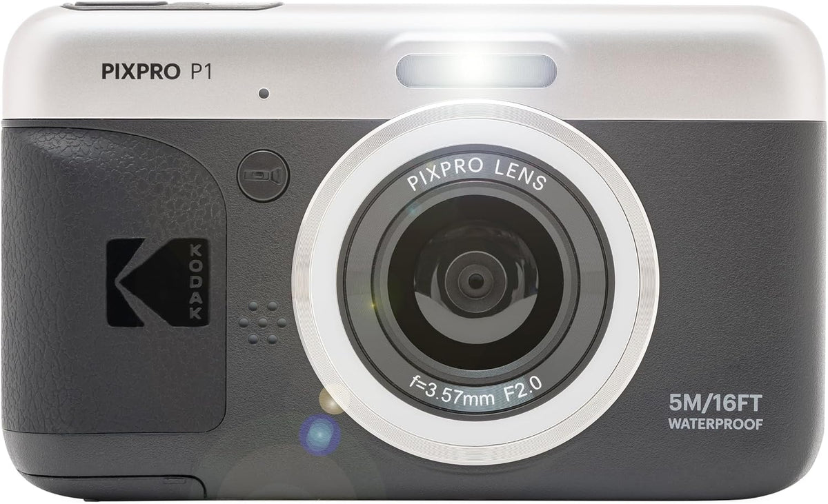 KODAK PIXPRO P1 13MP Waterproof Digital Camera, Black