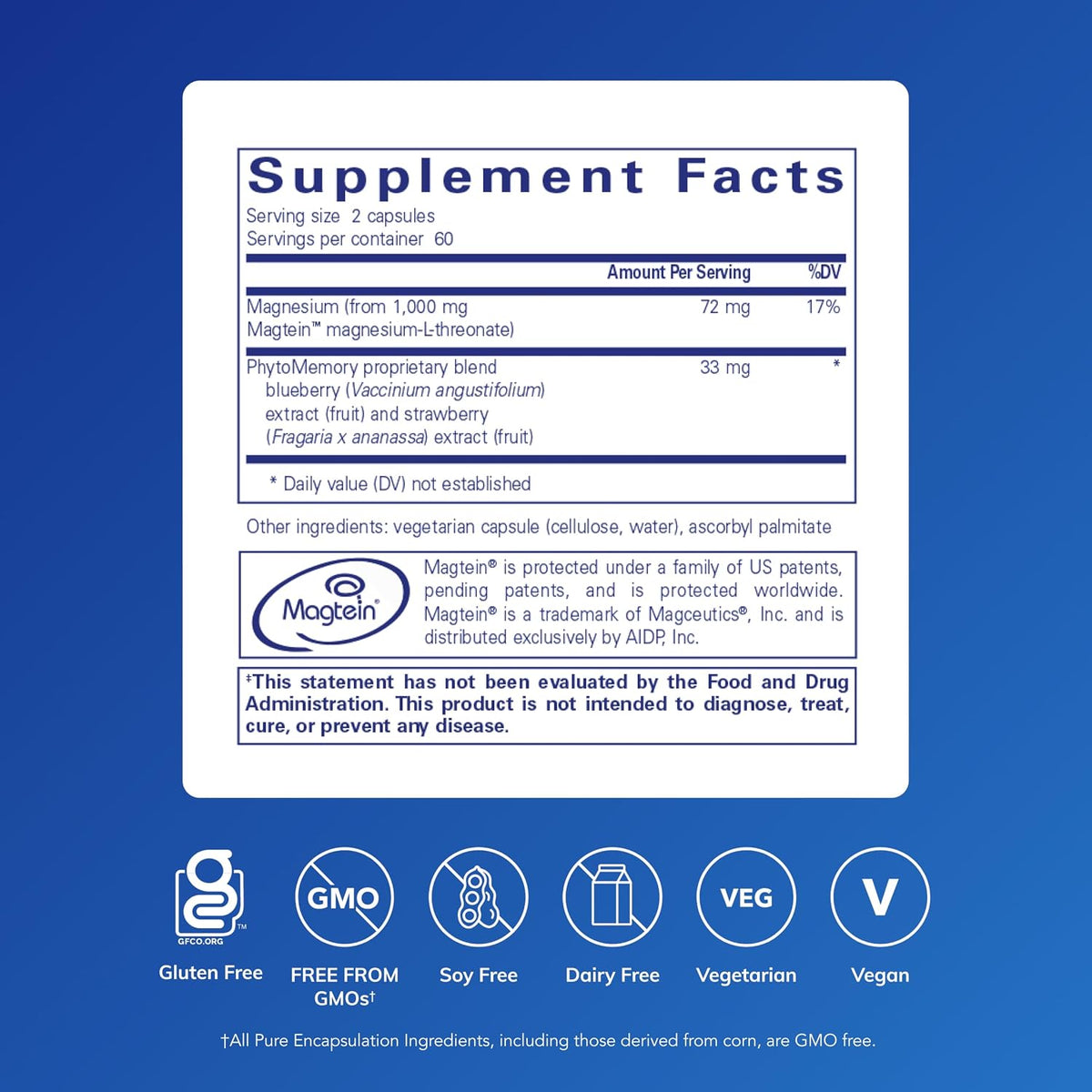 Pure Encapsulations CogniMag, 120 Capsules