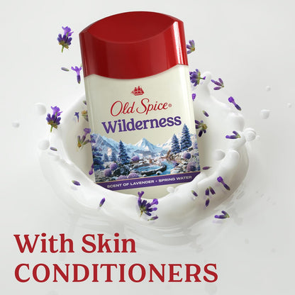 Old Spice Antiperspirant Deodorant for Men Inspired by Nature Wilderness With Lavender Invisible Solid 2.6 oz