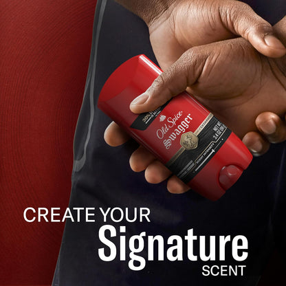 Old Spice Antiperspirant Deodorant for Men, 24/7 Sweat & Odor Protection, 24/7 Lasting Freshness, Invisible Solid, Swagger with Cedarwood Scent, 3.4 oz