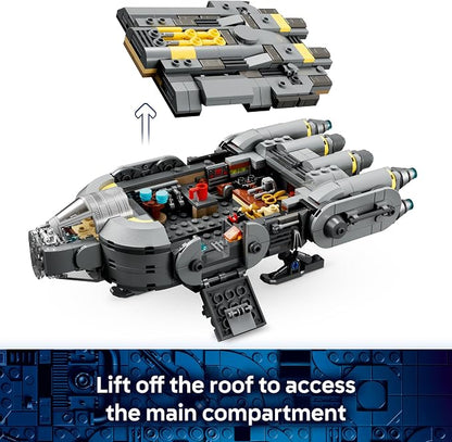 LEGO Star Wars: The Mandalorian and Grogu Anzellan Starship Building Toy - Build and Display Set for Boys & Girls, Ages 9+ - Star Wars Gifts for Kids - W/Grogu & 2 Anzellan Figures - 75445