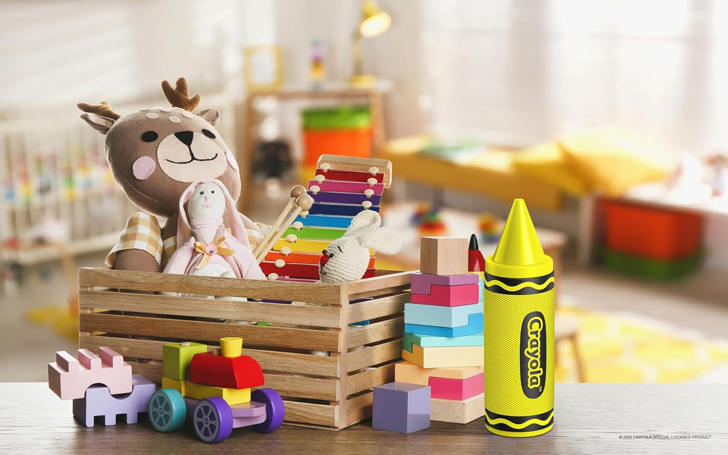 Crayola Kids Crayon Speakers Bluetooth, Portable Bluetooth Speakers | 20W Peak Power HD Sound, Mini Bluetooth Speaker Wireless with TWS Pairing BT 5.3, FM Radio Home/Party/Outdoor/Travel