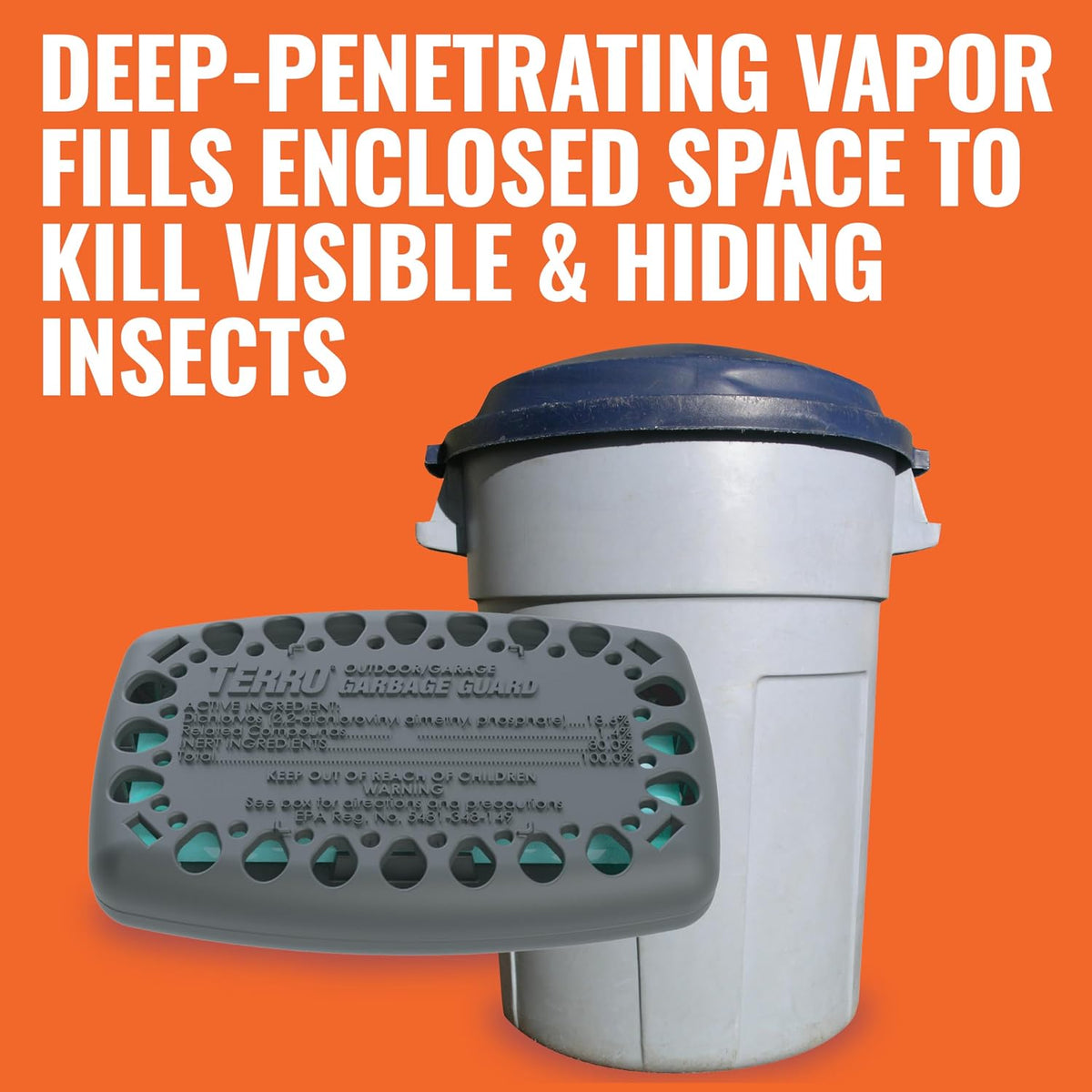 TERRO Garbage Guard Trash Can Insect Killer, 2-Pack