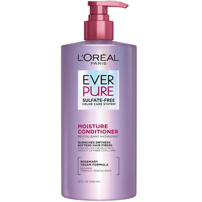 L'Oreal Paris EverPure Moisture Sulfate Free Conditioner, Rosemary, 23 fl oz