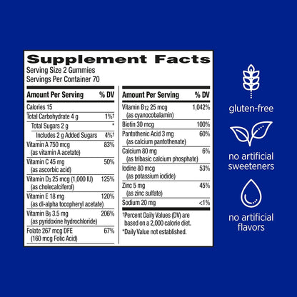 Centrum Silver MultiGummies for Men 50+, 140 Count