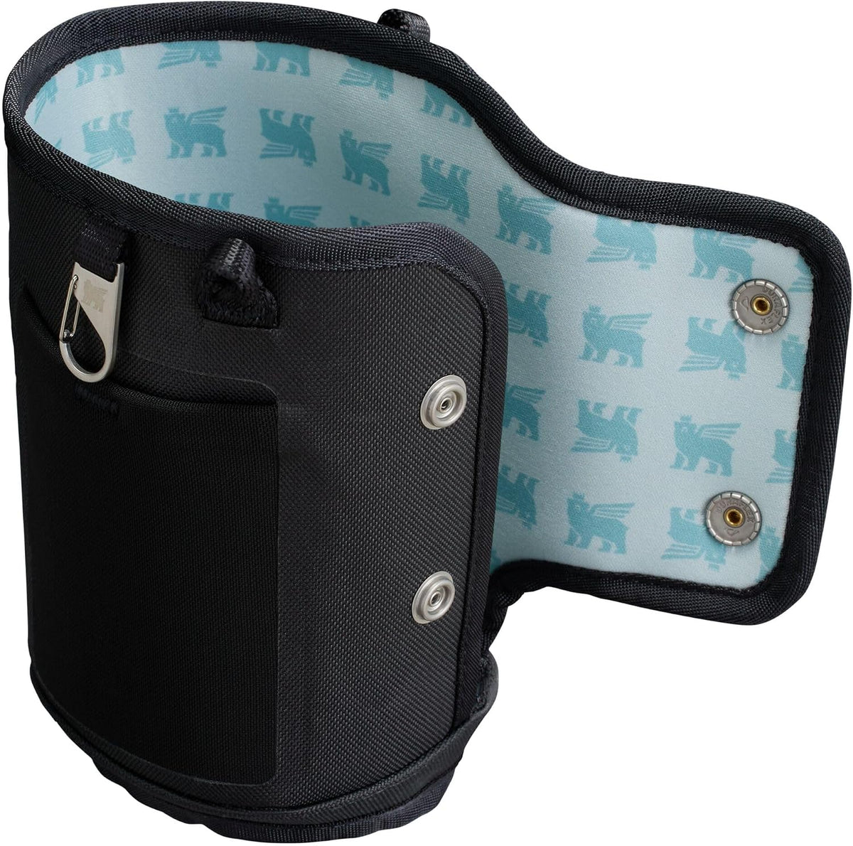 STANLEY All Day Quencher Carry All for 40 oz Tumbler with Handle | Crossbody Bag with Phone Holder Pocket, Card Sleeve & Detachable Strap | Water Bottle Carrier Bag | BPA-Free | Black