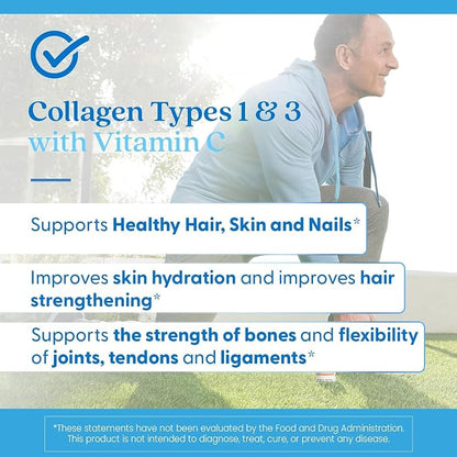 Doctor's Best Collagen Peptides Types 1 & 3, Supports Hair, 240 Capsules