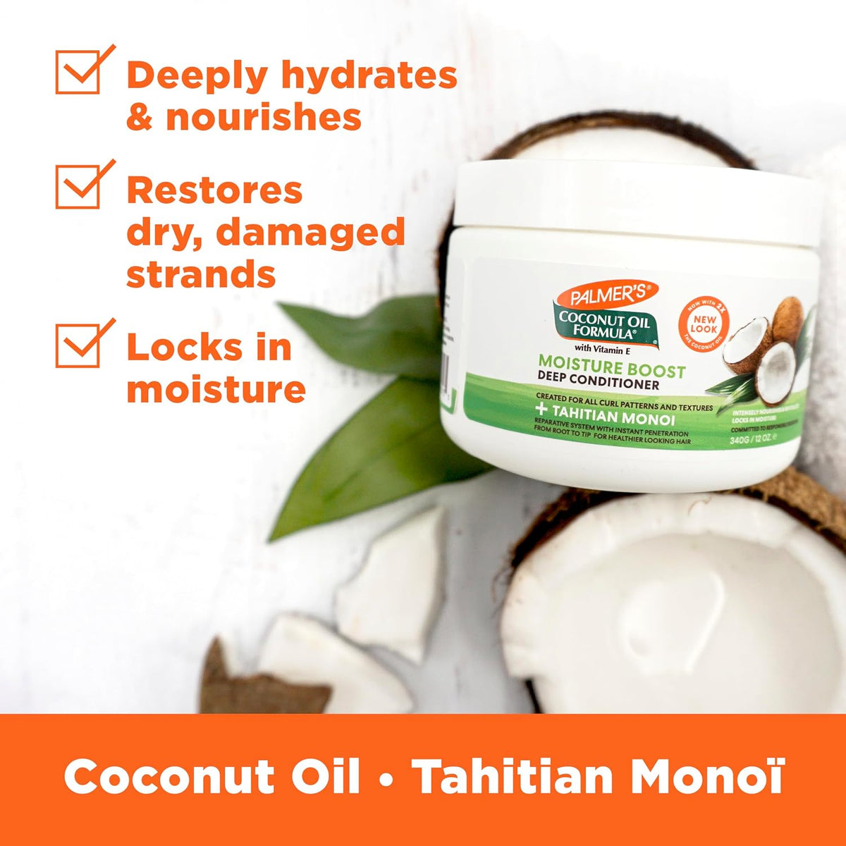 Palmer's Moisture Boost Deep Hair Conditioner with Coconut Oil (12 Fl Oz)