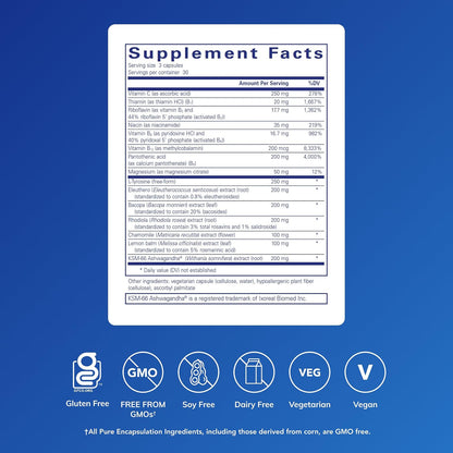 Pure Encapsulations Daily Stress Formula, 90 Capsules