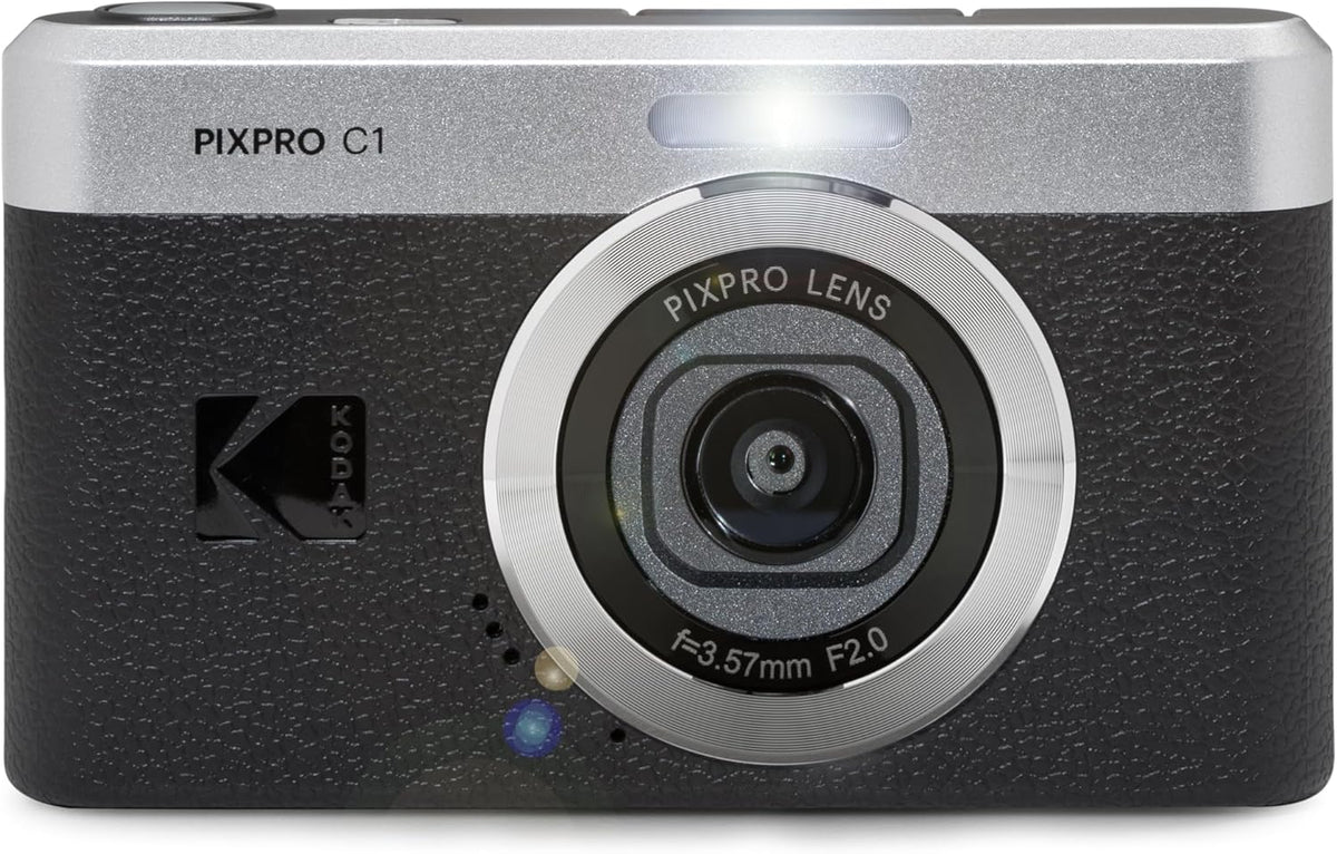 Kodak PIXPRO C1 Digital Camera, 13MP Compact Point & Shoot (Black)