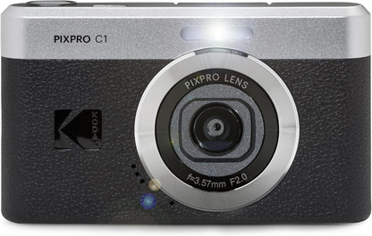Kodak PIXPRO C1 Digital Camera, 13MP Compact Point & Shoot (Black)