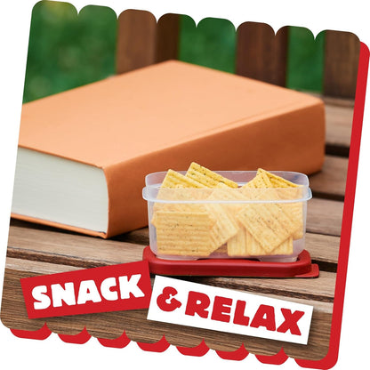 Cheez-It Grooves Crunchy Cheese Crackers, Snack Crackers, Lunch Snacks, Zesty Cheddar Ranch (6 Pouches)