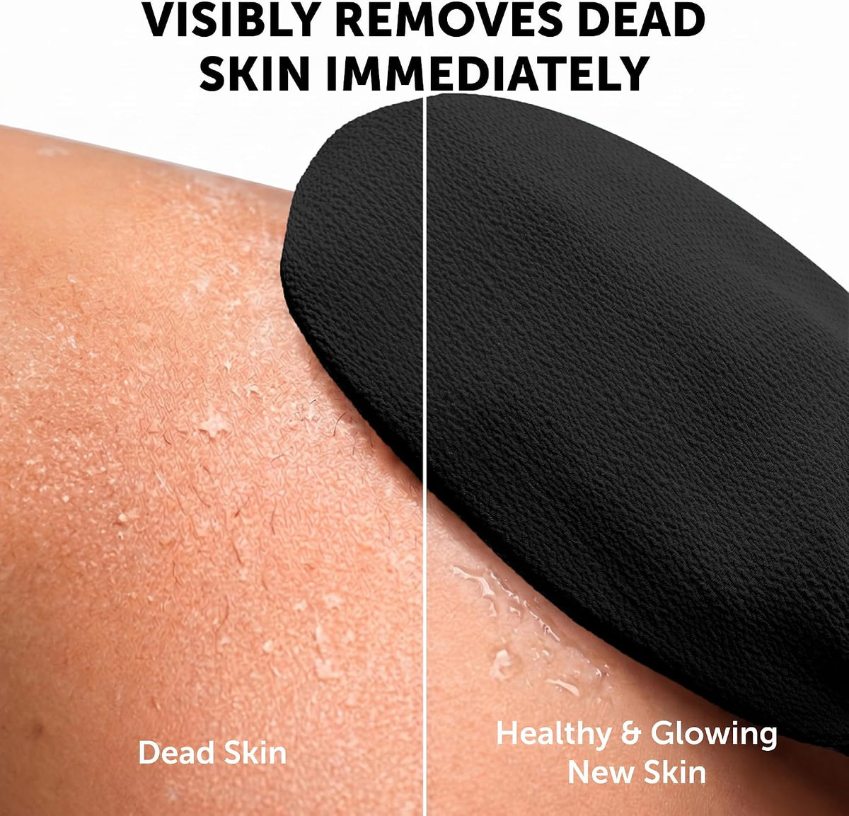 VALITIC Exfoliating Glove Body Scrubber Mitt for Shower, 1 Black