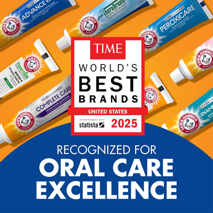 ARM & HAMMER Essentials Fluoride-Free Toothpaste, Clean Mint, 4.3oz, 4-Pack