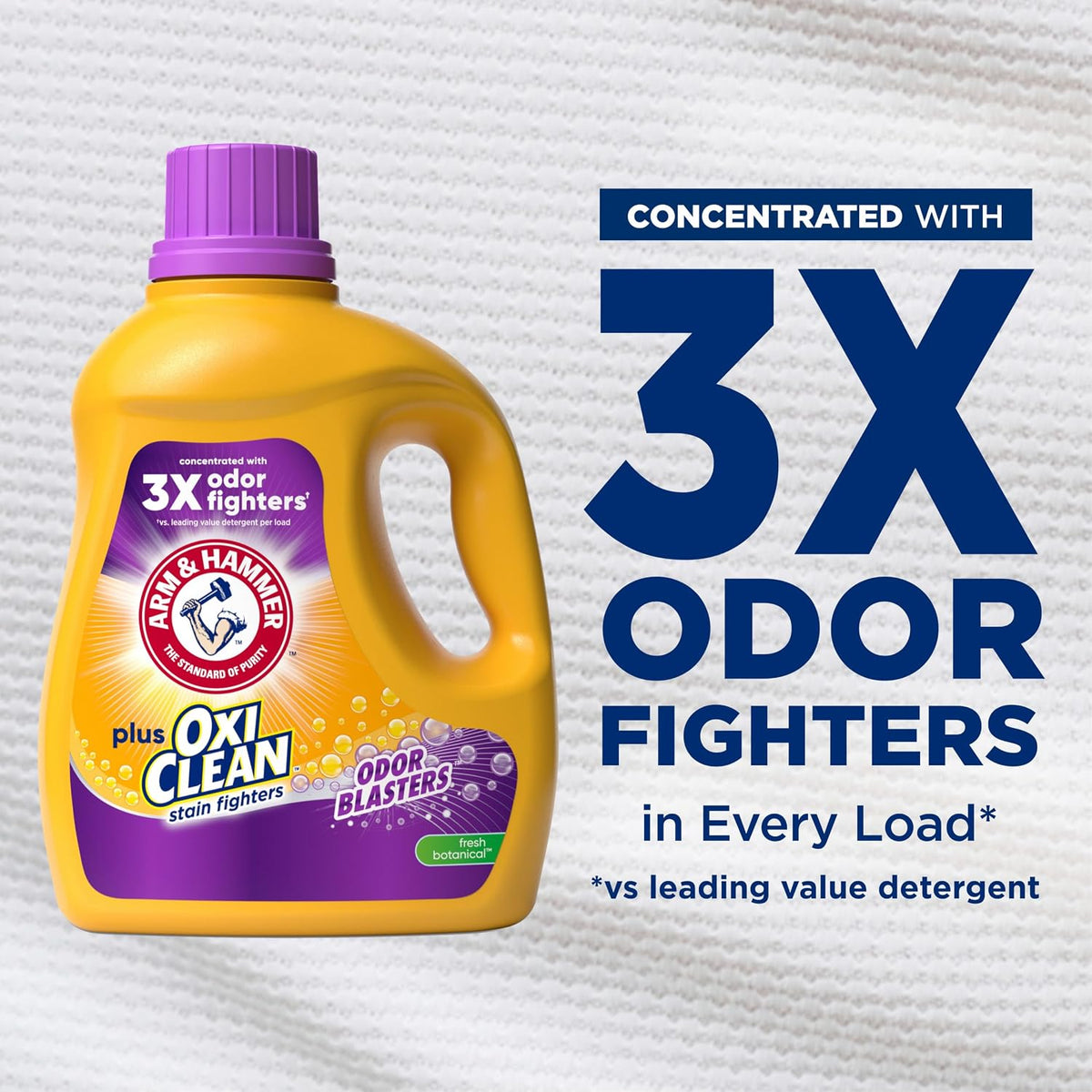 ARM & HAMMER Plus OxiClean with Odor Blasters Liquid Laundry Detergent