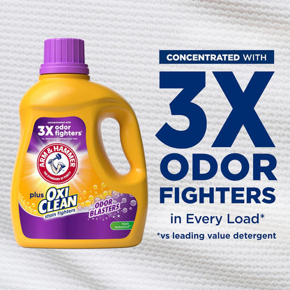 ARM & HAMMER Plus OxiClean with Odor Blasters Liquid Laundry Detergent