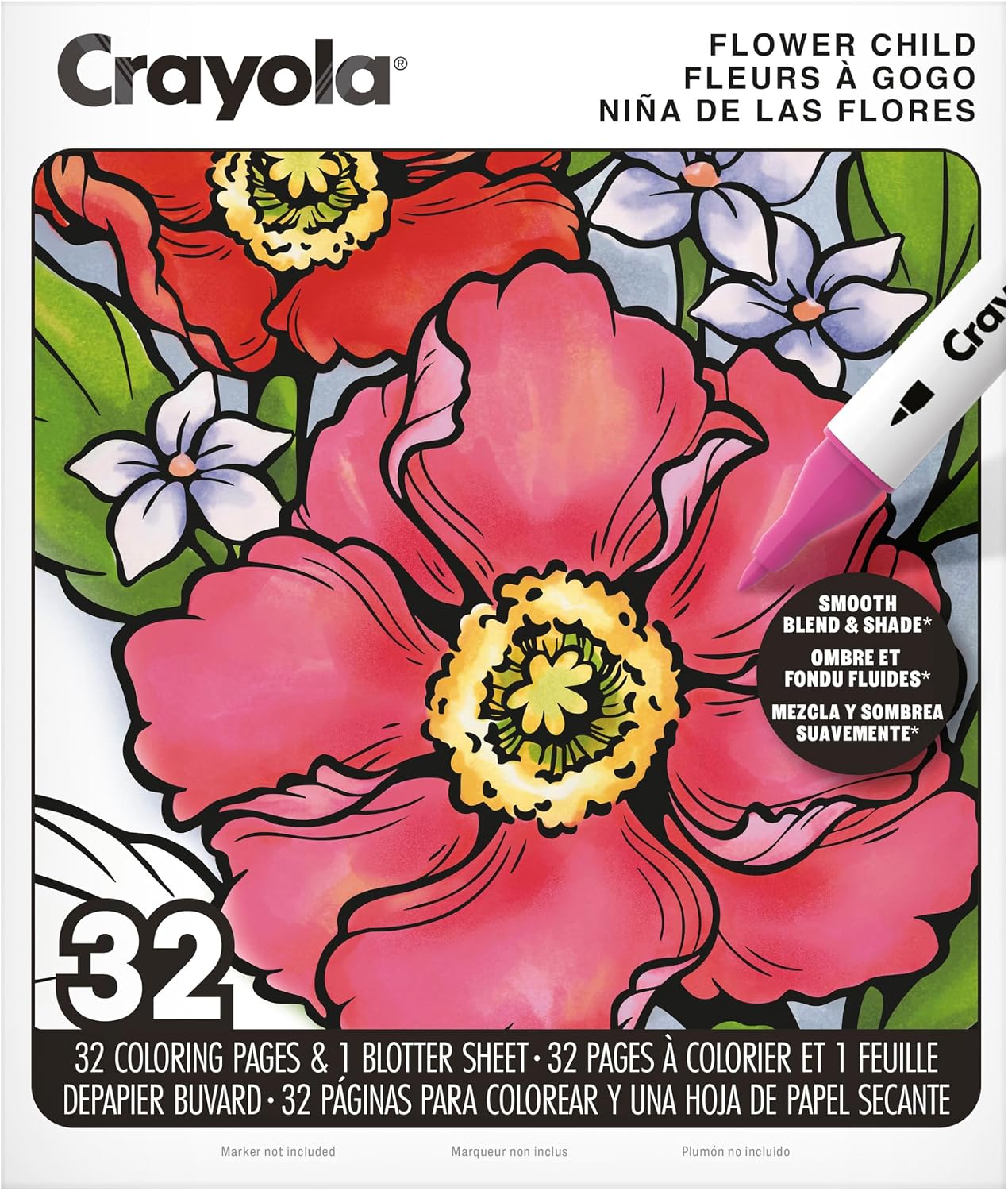 Crayola, LLC Adult Coloring Book - Flower Child