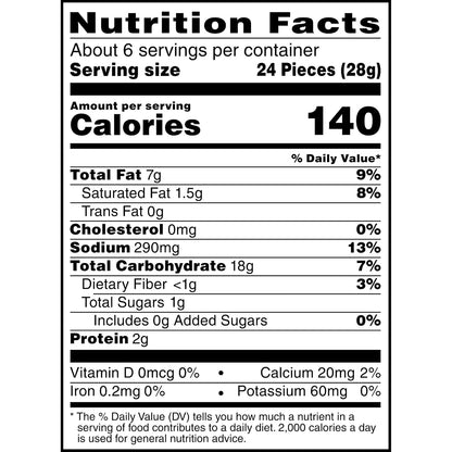 Cheez-It Crunch Cheesy Baked Snacks, Lunch Snacks, Kick'n Nacho Cheese (6 Bags)