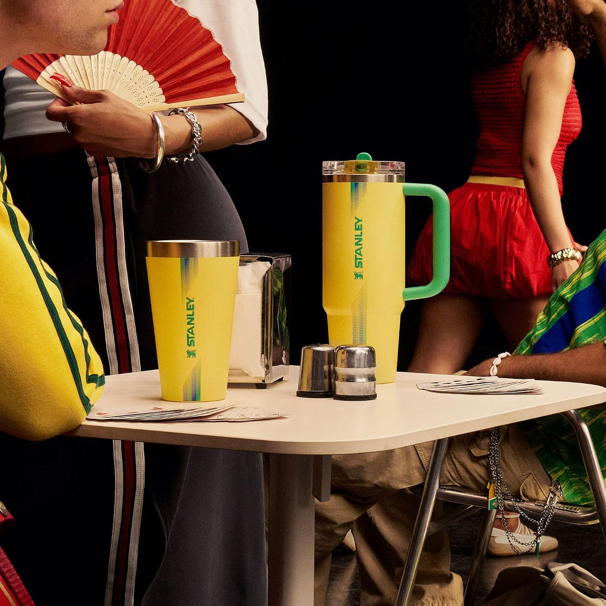 STANLEY IceFlow Flip Straw 2.0 Bottle, 24 oz, Team Yellow Green