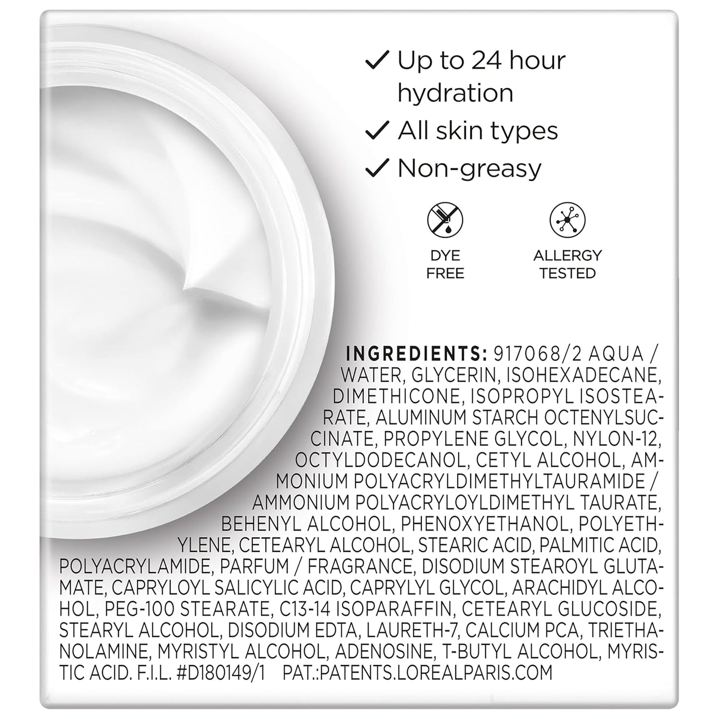 L'Oreal Paris Wrinkle Expert 55+ Anti-Aging Face Moisturizer with Calcium, Non-Greasy, Suitable for Sensitive Skin 1.7 fl. oz