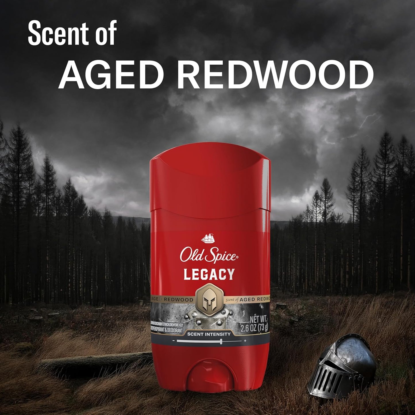 Old Spice Antiperspirant Deodorant for Men, 24/7 Sweat & Odor Protection, 24/7 Signature Scent & Lasting Freshness, Invisible Solid, Legacy with Coconut, Pine & Cedar Scent, 2.6 oz
