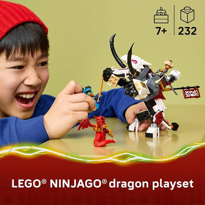 LEGO NINJAGO Zilvar and Grimtak the Dragon Beast 71863 | Building Toys for Boys & Girls, Ages 7+, Action Figures for Pretend Play, 3 Minifigures, 232 pieces, Gift for Birthdays