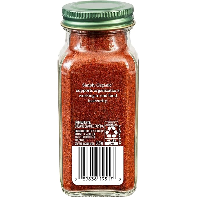 Simply Organic, Paprika Smoked Organic, 2.72 Ounce
