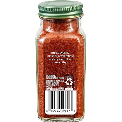 Simply Organic, Paprika Smoked Organic, 2.72 Ounce