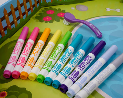 Crayola Scribble Scrubbie Pets Friendship Collection, 18 Pets & 10 Markers | Reusable Coloring Arts and Crafts, Screen Free Mystery Toys, Holiday & Birthday Gifts for Kids, Ages 3+