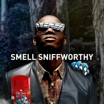 Old Spice Aluminum Free Deodorant for Men, 24/7 Odor Protection, 24/7 Freshness & Lasting Scent, Goes on Clear, Wolfthorn with Sweet Citrus Scent, 2.6 oz