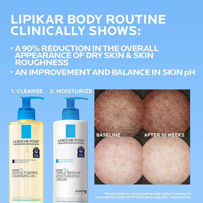 La Roche-Posay Lipikar AP+ Gentle Foaming Cleansing Oil, with Shea Butter