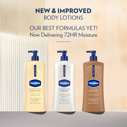 Vaseline Intensive Care Body Lotion Advanced Repair Unscented for Dry Skin Lotion Made with Ultra-Hydrating Lipids + Vaseline Jelly to Repair Extremely Dry Skin 32 Fl oz