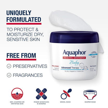 Aquaphor Baby Skin Care Set for Babies, Variety Pack, 2 Items